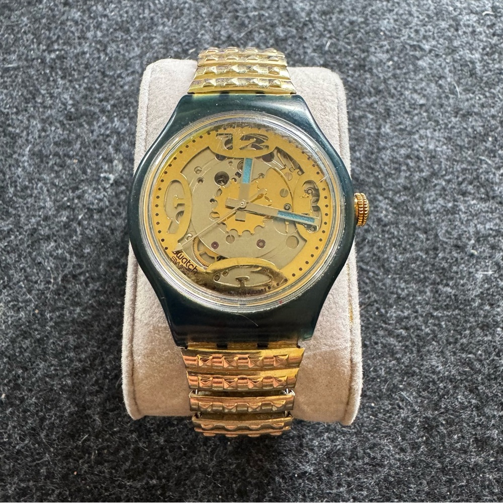 Vintage SWATCH 1992 Automatic Skeleton Watch Working